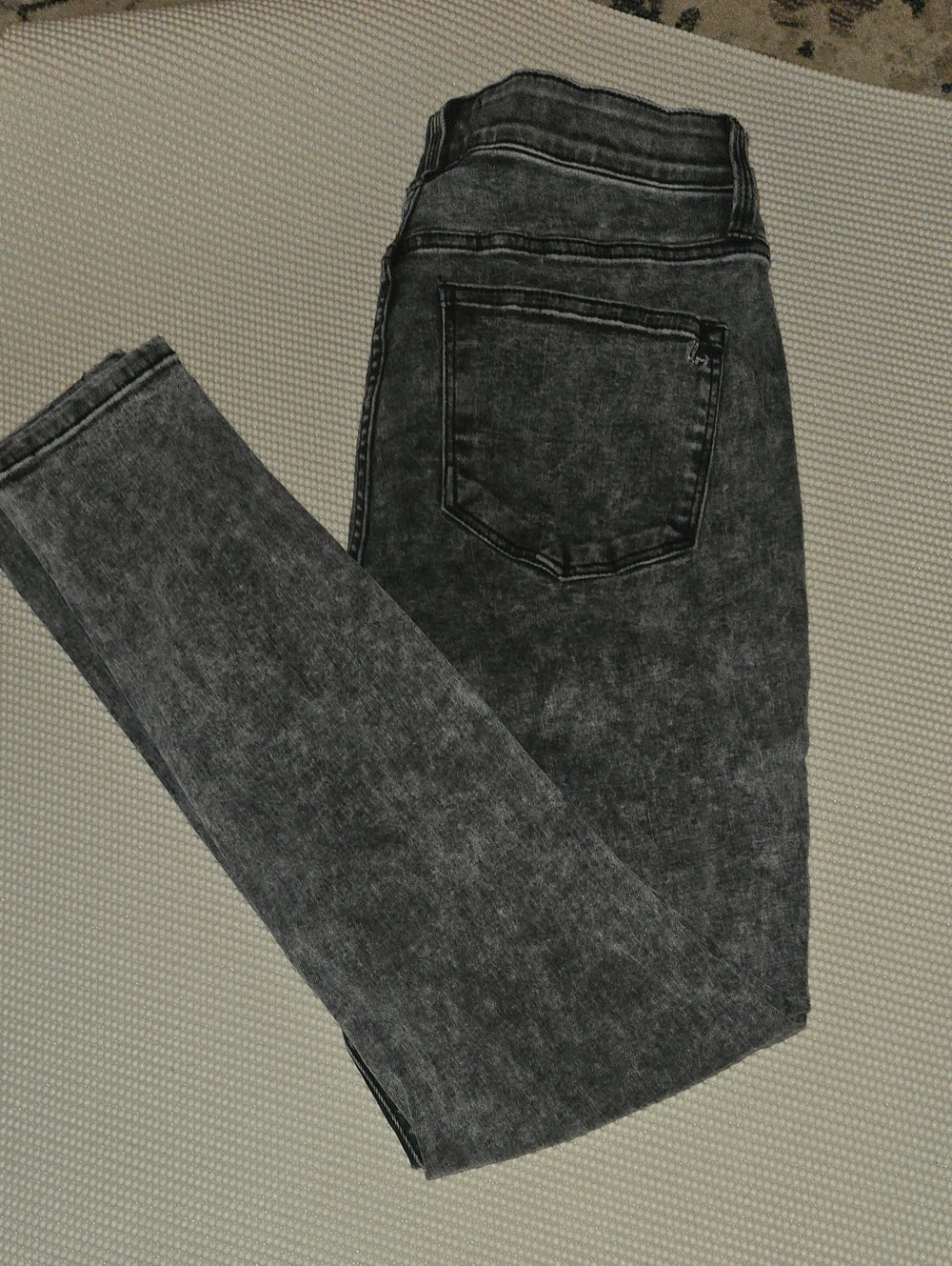 LuLaRoe Women's Gray Black Acid-Wash Jeggings